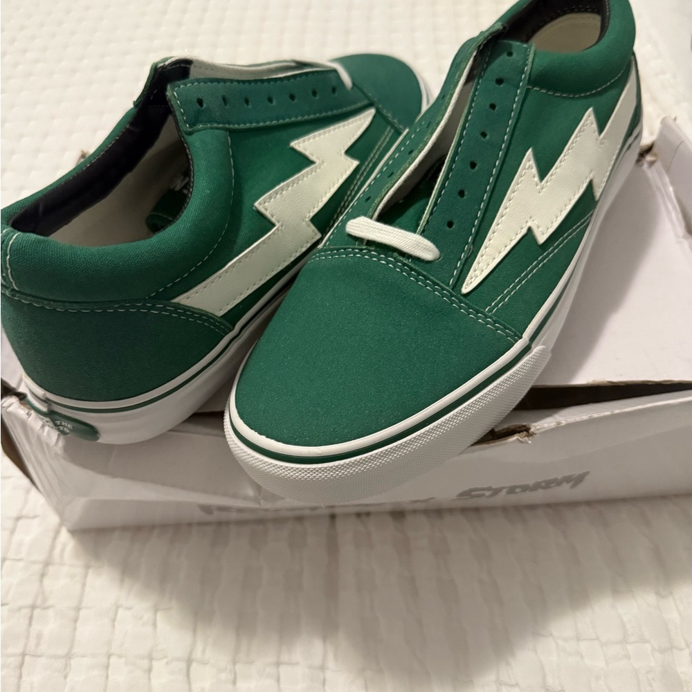 Men's Green Thunderbolt Sneakers